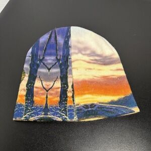 Legends‎ Fishing Beanie Fish Print Y2K Hat One Size Unisex Multicolor